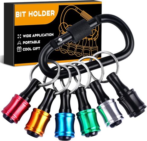 Stocking Stuffers for Men Bit Holder Tools Gifts for Men Gifts Christmas Screwdriver Drill Bit Holder Keychain 1/4 Hex Shank Socket Impact Extension Bar Cool Stuff Gadgets Idea Gifts for Dad Adult Him in Saudi Arabia