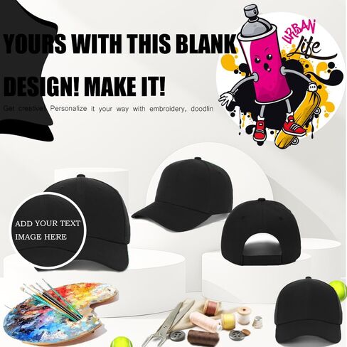 ZH Wholesale Bulk Baseball Caps,24 PC Blank Baseball Caps, Adjustable Back Strap Plain Baseball Cap for Men Women in Kuwait