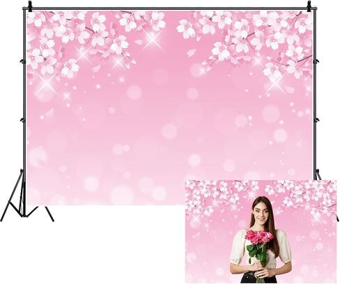 Renaiss 6x4ft Spring Garden Backdrop Red Pink Rose Flower Park Floral Green Leaf Grass Natural Landscape Photography Background for Wedding Bridal Shower Party Decor Photo Booth Props in Saudi Arabia