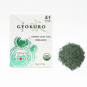 ORGANIC GYOKURO - KYOTO - from the AUTHENTIC KYOTO Series, Ceremonial Grade of Japanese Loose Leaf Tea from UJI Kyoto 60g / 2.11oz - Shaded Japanese Green Tea