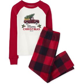 The Children's Place Kids' Family Matching, Christmas Pajama Sets, Fleece Seasonal
