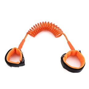 Anti Lost Wrist Link, Kids Anti Lost Rope Elastic Adult Children Wristband Safety Link Walking Harness Rope for Toddlers Babies(Orange)