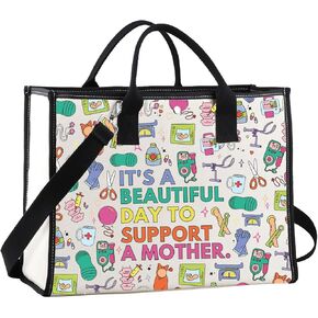JNIAP Birth Doula Tote Bag Postpartum Doula Gifts It's A Beautiful Day To Support A Mother Midwives Gifts in Kuwait