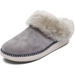 OluKai Ku'i Women's Slipper, Soft Full-Grain Leather & Wool Blend Footbed, Wet Grip Soles for Inside & Outside Wear, Cute & Comfortable Slip-On