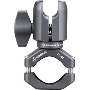 FANAUE Single Socket Arm with Handlebar Clamp Mount U-Bolt Base Compatible with RAM Mounts 1 Inch Ball Head and Bike Motorcycle Phone Holder, Can be Installed on 0.87-1.26" Diameter Rail Round Rod.