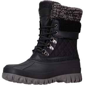 CAMEL CROWN Snow Boots for Women - Waterproof Booties with Warm Fur Lined Lace-up Shoes for Winter Outdoor