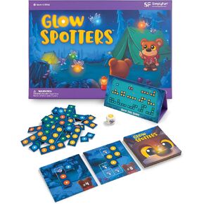 SimplyFun Glow Spotters - A Visual and Adventurous Math Game for Kids, Earn Your Firefly Badge with Addition - 1 to 4 Players, for Kids Ages 5 & Up