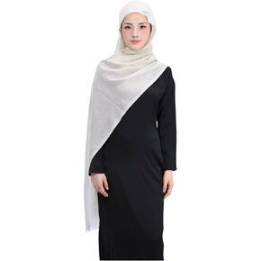PeacePray Premium Large Shimmer Gold Cotton Hijab for Women, Light Soft Muslim Head Scarf, Shine Bright Like a Star River