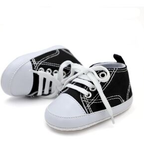 Comfortable Sneakers for Baby Boys Girls, Lightweight Non Slip Baby Shoes for Indoor Walking (White, Infant, Men, 0 Months, Age Range, US Footwear Size System, 6Months, Medium)