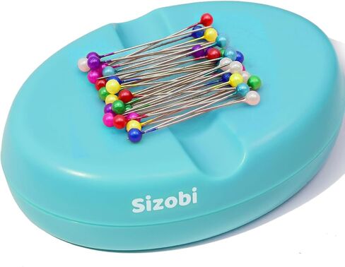 Sizobi Magnetic Pin Holder, Magnetic Pin Cushions for Sewing, Sewing Needle Magnetic Quilting Pins Holder Organizer, Magnetic Bobby Pin Holder, Magnetic Paper Clip Holder(Sewing pins not Included) in Saudi Arabia