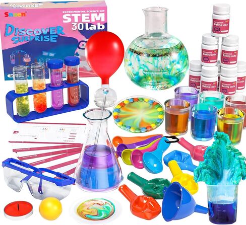 SNAEN Science Kit with 30 Science Lab Experiments,DIY STEM Educational Learning Scientific Tools for 3 4 5 6 7 8 9 10 11 Years Old Boys Girls Kids Toys Gift in Saudi Arabia