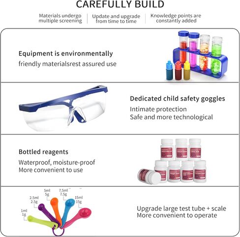SNAEN Science Kit with 30 Science Lab Experiments,DIY STEM Educational Learning Scientific Tools for 3 4 5 6 7 8 9 10 11 Years Old Boys Girls Kids Toys Gift in Saudi Arabia