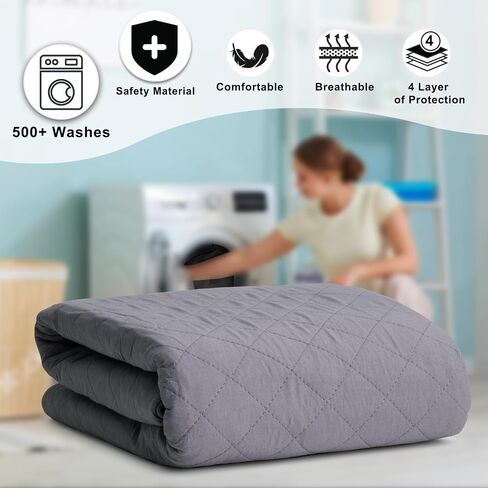 Hide Stains Washable Incontinence Pads 36x72 Inch,Heavy Absorbent Bed Wetting Pad,Waterproof Pad for Bed Protector ,Bed Pad for Incontinence Washable Extra Large,Washable Bed Pad for Adult,Pet in Kuwait