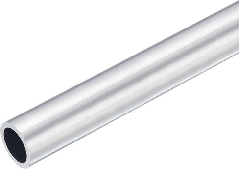 uxcell 6063 Aluminum Round Tube, 17mm OD 15mm Inner Dia 400mm Length Pipe Tubing for Industry DIY Projects in Saudi Arabia