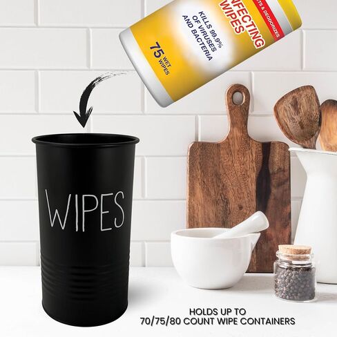 Wipe Holder for Kitchen/Bathroom Counter, Disinfectant Wipe Container, Modern Kitchen Decor, Vintage Countertop Wipe Storage Organizer Caddy, with Gold Finish in Kuwait