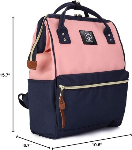Kah&Kee Polyester Travel Backpack Functional Anti-theft School Laptop for Women Men (Yellow, Medium) in Saudi Arabia