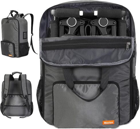 Mactso Stroller Travel Bag Compatible with GB Pockit and GB Pockit Air Plus All Terrain, Lightweight Stroller Travel Backpack for Airplane (Black, M) in Saudi Arabia
