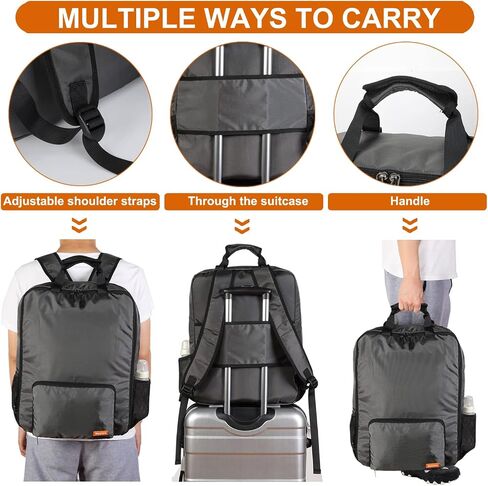 Mactso Stroller Travel Bag Compatible with GB Pockit and GB Pockit Air Plus All Terrain, Lightweight Stroller Travel Backpack for Airplane (Black, M) in Saudi Arabia