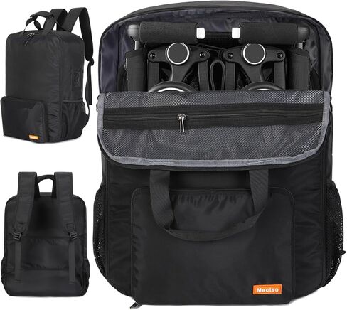 Mactso Stroller Travel Bag Compatible with GB Pockit and GB Pockit Air Plus All Terrain, Lightweight Stroller Travel Backpack for Airplane (Black, M) in Saudi Arabia