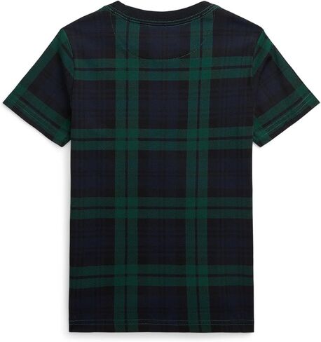 POLO RALPH LAUREN Baby Boys' Polo Bear Plaid Cotton Jersey Tee (Toddler/Little Kids) in Kuwait