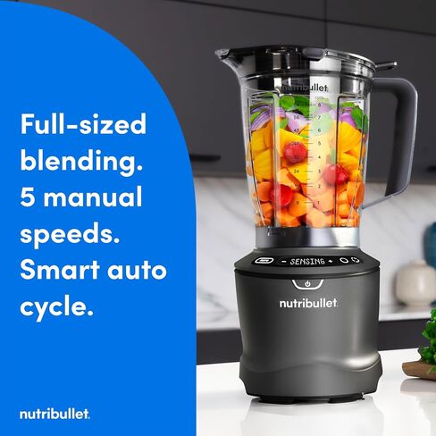 nutribullet SmartSense 5-speed, full-size blender, 1400 Watt- Black in Kuwait