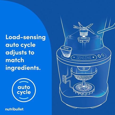nutribullet SmartSense 5-speed, full-size blender, 1400 Watt- Black in Kuwait