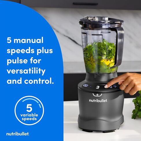 nutribullet SmartSense 5-speed, full-size blender, 1400 Watt- Black in Kuwait