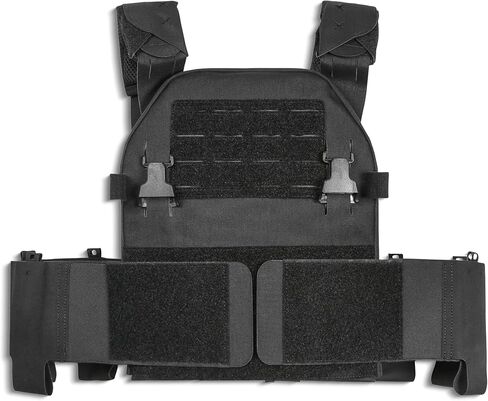 LPPC V.2 Tactical Vest, Low-Profile Slick Vest, Modular, Placard Compatible, Lightweight, Made from 1000D Nylon Laminates, Genuine MultiCam (Woodland M81) in Saudi Arabia