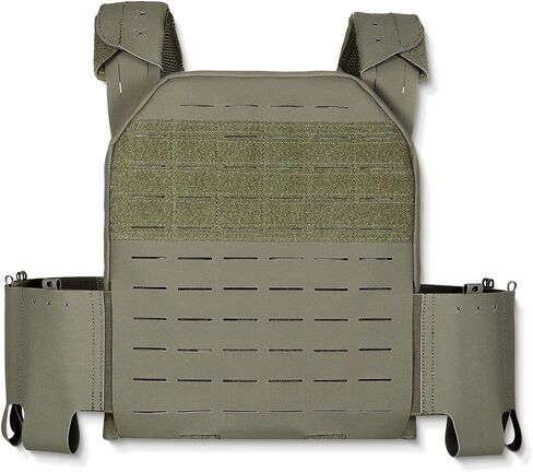 LPPC V.2 Tactical Vest, Low-Profile Slick Vest, Modular, Placard Compatible, Lightweight, Made from 1000D Nylon Laminates, Genuine MultiCam (Woodland M81) in Saudi Arabia