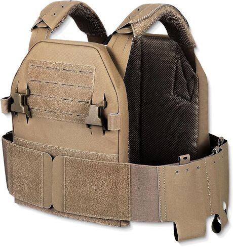 LPPC V.2 Tactical Vest, Low-Profile Slick Vest, Modular, Placard Compatible, Lightweight, Made from 1000D Nylon Laminates, Genuine MultiCam (Woodland M81) in Saudi Arabia