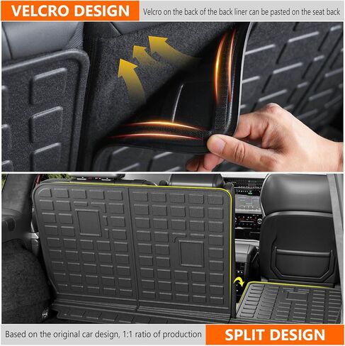 powoq Floor Mat Compatible with 2022-2024 Jeep Grand Cherokee 5Seat Cargo Liner Trunk Mat Liner Backrest Mat Replacement for 2022-2024 Jeep Grand Cherokee Accessories(Trunk Mat+Backrest Mat+Floor Mat) in Kuwait