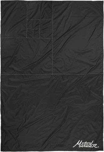 Matador Pocket Blanket 4.0 - Charcoal (Seats 2-4); Foldable Picnic Blanket, Concert Blanket and Festival Blanket; Sand Proof Beach Blanket with Stakes; Picnic Tarp, and Outdoor Blanket for Grass in Saudi Arabia