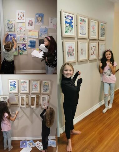 MiniOwls Changeable Kids Art Frames, Front-Opening, Art Storage - Great for Kids Drawings, Artworks, Children Art Projects, Schoolwork, Home or Office Wall Decor Wooden Picture Frame in Saudi Arabia