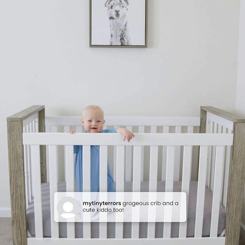 Delta Children Miles 4-in-1 Convertible Crib, Bianca White/Textured Cloud in Saudi Arabia