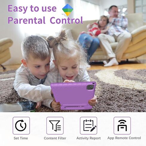 Tablet for Kids, 10 Inch Kids Tablet Android 13, 4GB+64GB, Octa-Core, WiFi 6, Big Battery, Google Kids Space, Parental Control 1280 * 800 HD Display Blue in Saudi Arabia