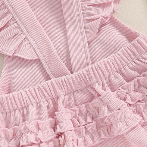Baby Girl 1st Birthday Outfit One Embroidery Ruffle Sleeve Romper Backless Bodysuit with Headband Cake Smash Outfit in Saudi Arabia