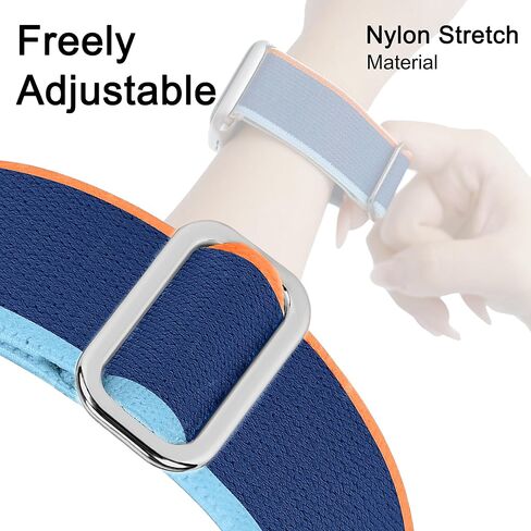 سوار ساعة Greatfine الرياضي متوافق مع سوار ساعة Apple 38 مم 40 مم 41 مم 42 مم 44 مم 45 مم 49 مم، أحزمة ساعة ناعمة قابلة للتمدد للنساء والرجال، حزام من النايلون بحلقة منفردة لسلسلة iWatch 8 7 6 5 4 3 2 SE Ultra in Kuwait