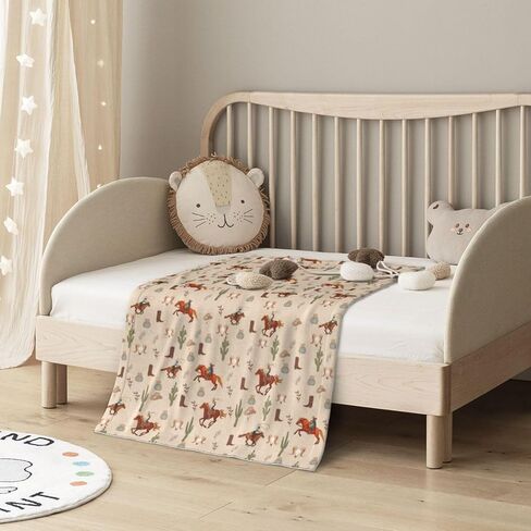 Western Baby Blanket for Boys Girls, Newborn Soft Warm Cozy Bed Blanket Western Baby Suff Shower Gift 30x40 Inch in Saudi Arabia