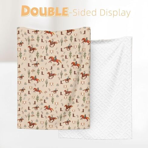 Western Baby Blanket for Boys Girls, Newborn Soft Warm Cozy Bed Blanket Western Baby Suff Shower Gift 30x40 Inch in Saudi Arabia