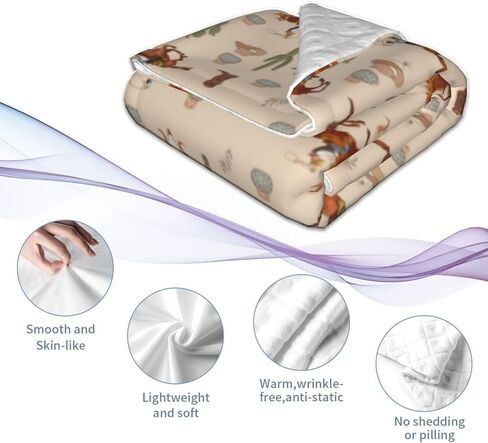 Western Baby Blanket for Boys Girls, Newborn Soft Warm Cozy Bed Blanket Western Baby Suff Shower Gift 30x40 Inch in Saudi Arabia
