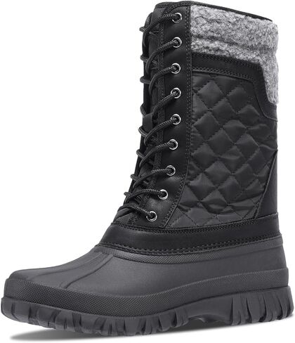 CAMEL CROWN Snow Boots for Women - Waterproof Booties with Warm Fur Lined Lace-up Shoes for Winter Outdoor in Kuwait