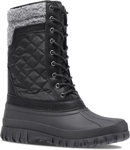 CAMEL CROWN Snow Boots for Women - Waterproof Booties with Warm Fur Lined Lace-up Shoes for Winter Outdoor in Kuwait