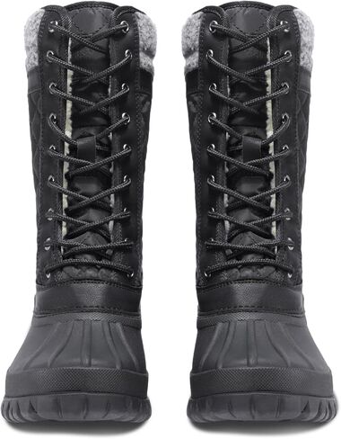 CAMEL CROWN Snow Boots for Women - Waterproof Booties with Warm Fur Lined Lace-up Shoes for Winter Outdoor in Kuwait