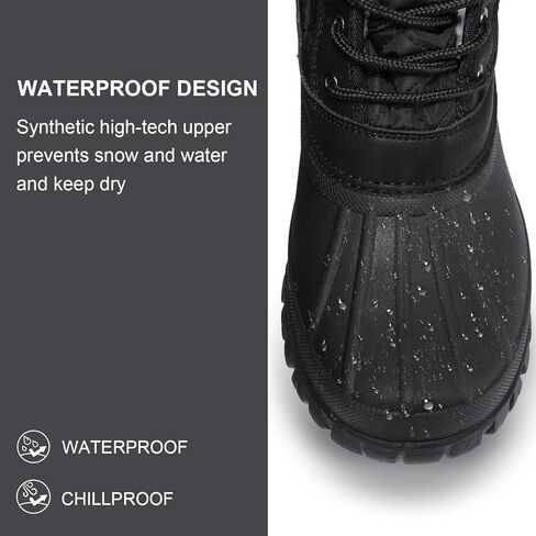 CAMEL CROWN Snow Boots for Women - Waterproof Booties with Warm Fur Lined Lace-up Shoes for Winter Outdoor in Kuwait