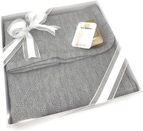 | Baby Blanket & Lap Throw,100% Baby Alpaca Wool, Unisex, Hypoallergenic, Dye Free, Pure & Natural (Cream) in Saudi Arabia