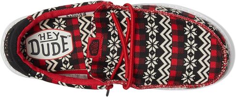 Hey Dude Kids Wally Ugly Sweater (Little Kid/Big Kid) - Loafers for Kids - Textile Upper - Synthetic Outsole in Saudi Arabia