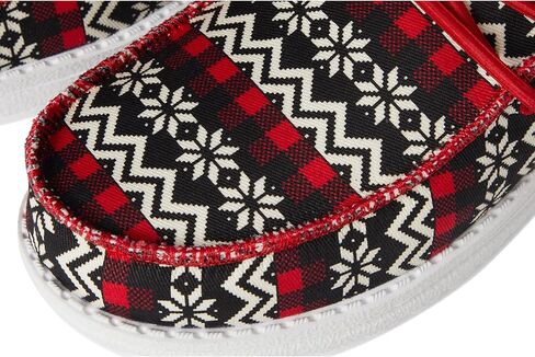 Hey Dude Kids Wally Ugly Sweater (Little Kid/Big Kid) - Loafers for Kids - Textile Upper - Synthetic Outsole in Saudi Arabia