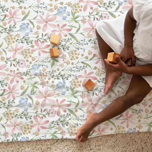 Baby Boho Floral Blanket for Boy & Girl Watercolor Wild Flowers Newborn Toddler Baby Nursery Bed Blanket Stroller Crib Colorful Spring Nature Plant Swaddle Blankets Flannel Receiving Blanket 30x40 in Saudi Arabia