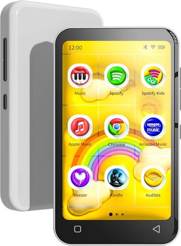 TIMMKOO 80GB Kids MP3 Player with Bluetooth and WiFi, Parental Controls, Pre-Installed Spotify, Spotify Kids, Pandora, 4" Touch Screen MP4 Player with Audible, Audiobooks Up to 1TB (Orange) in Saudi Arabia