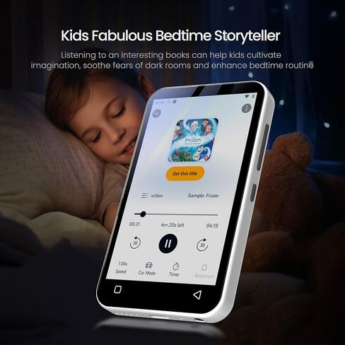 TIMMKOO 80GB Kids MP3 Player with Bluetooth and WiFi, Parental Controls, Pre-Installed Spotify, Spotify Kids, Pandora, 4" Touch Screen MP4 Player with Audible, Audiobooks Up to 1TB (Orange) in Saudi Arabia